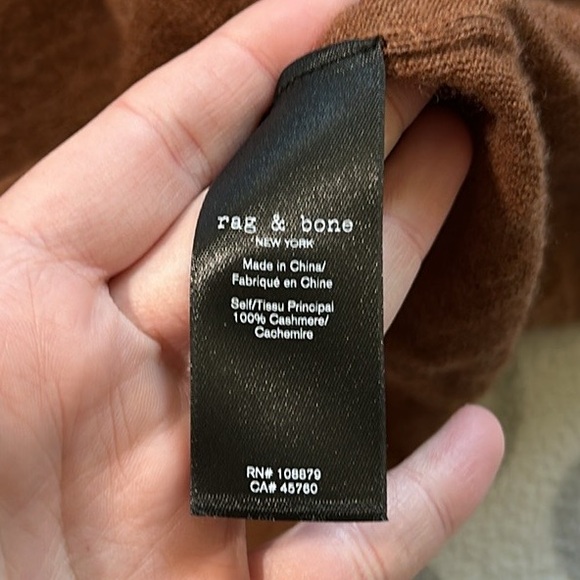 Rag & Bone Mandee Cashmere Short Sleeve Top - Picture 6 of 6